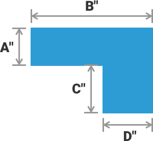 'L' SHAPE COUNTERTOP