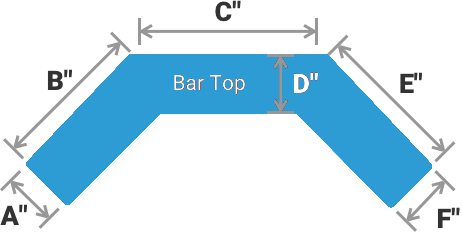 ANGLED 'C' SHAPE BAR TOP