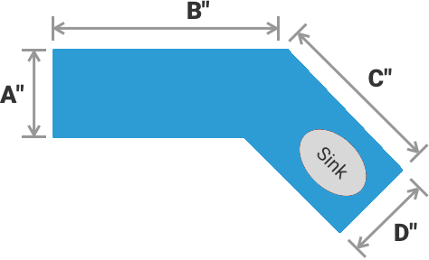 ANGLED COUNTER